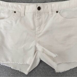 Women's White Denim Shorts